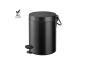 Χαρτοδοχείο 5lt  Χρώμα Black Mat Soft Closιng Sanco Waste Bins 90680-M116