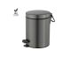 Χαρτοδοχείο 5lt  Χρώμα Antracite Grained Soft Closιng Sanco Waste Bins 90680-M118