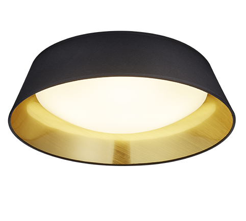 Πλαφονιέρα Οροφής 45cm Μαύρο Ύφασμα LED 18w 3000K 2000lm  Trio Lighting Ponts R62871879