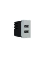 MODYS ΠΡΙΖΑ ΤΡΟΦΟΔΟΣΙΑΣ USB 1 ΣΤ. 2XUSB A+C ΙΒΟΥΑΡ 5VDC 3A IP20 ACA 10101412361