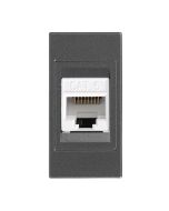 ΠΡΙΖΑ DATA 1 MODULES CAT 6 RJ 45 ΓΡΑΦΙΤΗΣ Eurolamp 152-20453