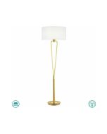 Φωτιστικό Επιδαπέδιο Υ160xØ50εκ. 1xE27 Μέταλλο Brass Mat Trio Lighting Paris II 400200108