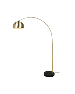 Φωτιστικό Δαπέδου 38xH200cm 1xE27 Brass Matt -Βάση Μαύρη Trio Lighting Argentina 411700108