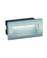 Απλίκα Χωνευτή IP65 Ανθυγρή Led 3w 210lm 3000Κ Γκρι Αλουμίνιο Viokef 4124900