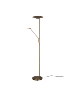 Φωτιστικό Δαπέδου Old Brass 30xH180cm Led 30w 2700-3000-4000K 3500lm Trio Lighting Brantford 425610204