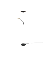 Φωτιστικό Δαπέδου Black Mat 30xH180cm Led 30w 2700-3000-4000K 3500lm Sensor Dimmer Trio Lighting Brantford 425610232