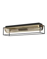 Φωτιστικό Οροφής Δίφωτο 2xE27 L640xH145mm Μέταλλο Black-Brass Eglo Nohaeles 43787