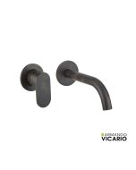 Μπαταρία Νιπτήρα Εντοιχισμού 2 Οπών Armando Vicario Slim Rusty Black 500045-424