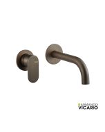 Μπαταρία Νιπτήρα Εντοιχισμού 2 Οπών Armando Vicario Slim Tuscany Brass 500045-541