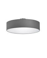 Πλαφονιέρα Οροφής Υφασμάτινη Γκρι 50xH17cm  3xE27 Trio Lighting Hotel 603900311