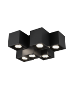 Σποτ Εξάφωτο 6xGU10 Μαύρο Χρώμα Trio Lighting Fernando 604900632