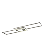 Πλαφονιέρα Οροφής Νίκελ Ματ 110xH7cm LED 37w 2700-6500K 4300lm Trio Lighting Ganado 670710507