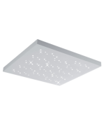 Μεταλλική Πλαφονιέρα Οροφής Λευκή 75xH4cm LED 36w 3000-6000K 3300lm Remote Control Trio Lighting Titus 676617531