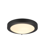 Πλαφονιέρα IP44 31xH8cm 1xE27 Μέταλλο Μαύρο Ματ Trio Lighting Condus 6801011-32