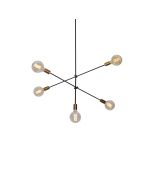 SE 136-5 CODY PENDANT BLACK & BRUSHED BRASS Δ4 HOMELIGHTING 77-3535