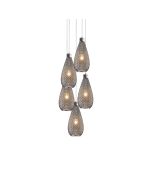 SE4285-05 SM DARIO PENDANT SMOKE GLASS Γ4+ HOMELIGHTING 77-3738