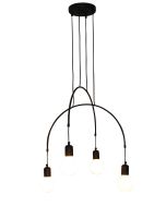 HL-3527-4 EVERDINA BLACK PENDANT HOMELIGHTING 77-3822