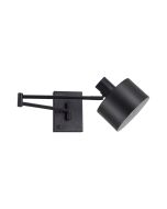 SE21-BL-52-MS1 ADEPT WALL LAMP Black Wall Lamp with Switcher and Black Metal Shade+ HOMELIGHTING 77-8383