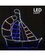 ΚΑΡΑΒΙ, LED, ΜΕ 11m. ΦΩΤ/ΝΑ, 106x104cm, IP44 600-20102