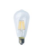 LED FILAMENT E27 ST64 6W 2700K 230V AC 610LM RA80 ACA EDIS6WW