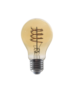 LED FILAMENT E27 DIM A60 AMBER SPIRAL 4W 1800K 230V AC 270LM RA80 ACA ELIOR4WWSDIMAM