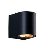 GU10 WALL LUMINAIRE 230V AC SAND BLACK IP65 MAX.35W ACA LG2201GU10B