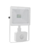 WHITE SENSOR LED SMD FLOOD LUMINAIRE IP66 10W 3000K 800Lm 230V RA80 ACA Q1030WS