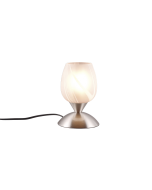 Πορτατίφ 12xH18cm 1xE14 Λευκό Καπέλο Βάση Νίκελ Ματ Trio Lighting Cup II R59441001