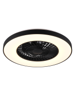 Ανεμιστήρας Οροφής Ø59cm Φωτισμός Led 39,6w 3000-6500K 3900lm Black Mat Trio Lighting Halmstadt R62672132