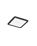 Πλαφονιέρα Οροφής IP44 Μαύρο Ματ 30xH3cm LED 16w 3000K 1900lm Switch Dimmer Trio Lighting Camillus R62931832