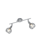 Σποτ Δίφωτη Ράγα 2xE14 L40cm Chrome Trio Lighting Brest R80592006