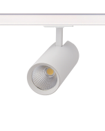 SAND WHITE LED TRACK LUMINAIRE 27W 4000K 1-PHASE 36° 3150LM 230V AC Ra80 Φ74*170MM 5YRS ACA SOLINE2740W2