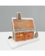 LED WW ΔΙΑΚ/ΚΟ GINGERBREAD ΣΠΙΤΙ ΛΕΥΚΟ&ΚΑΦΕ 3ΑΑ(ΜΠΑΤ)25Χ15Χ23CM ACA X0323