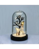 WOODEN DEER WITH PLASTIC COVER(TREE) 8MINI LED ΔΙΑΚ ΘΕΡΜ ΛΑΜΠ ΜΠΑΤ 2ΧΑΑΑ(ΣΥΜΠΕΡΙΛΑΜΒ) ΔΙΑΜ:11*19cm ACA X06811263