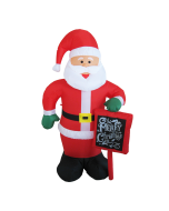 "INFLATABLE SANTA" 4 LED ΛΑΜΠ.ΑΝΤΑΠ.(12V),CW,ΣΤΑΘ. IP44, Η180CM, 2M ΠΡΑΣ. ΚΑΛ. ΤΡΟΦ. ACA X0742438