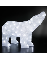 ACRYLIC HEAD UP BEAR 120 LED ΛΕΥΚΑ IP44 55*17,5*37,5cm  30cm ΚΑΛ. ACA X081202229