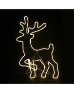 "STANDING REINDEER" 500LED ΣΧΕΔΙΟ 5m ΦΩΤΟΣΩΛ ΝΕΟΝ ΘΕΡΜΟ ΛΕΥΚΟ IP44 54x82cm 1.5m ΚΑΛΩΔ ACA X085001414