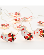 "METAL CHRISTMAS MOTIFS" ΑΓ. ΒΑΣΙΛΗΣ 10LED ΛΑΜΠΑΚ ΣΕΙΡΑ ΜΠΑΤΑΡ.(3xAA)ΘΕΡΜΟ ΛΕΥΚΟ IP20 135+30cm ΔΙ ACA XMSANTA102A