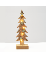 “WOODEN XMAS TREE LIGHT” KΑΦΕ ΔΕΝΤΡΟ-ΜΙΚΡΟ 5 LED ΛΑΜΠΑΚ ΜΠΑΤΑΡ(2xAAA) ΘΕΡΜΟ ΛΕΥΚΟ IP20 9.5x6x31cm ACA XTREBWW313A