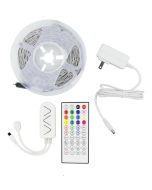 ΤΑΙΝΙΑ LED PIXEL KIT RGB 5 ΜΕΤΡΩΝ 12V + DRIVER + Wifi CONTROLLER ΜΕ ΜΟΥΣΙΚΗ IP20 145-70045