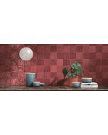 Πλακάκι Τοίχου 10x10cm Γυαλιστερό Peronda Ceramicas Riad Glossy Red 