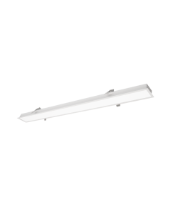 Γραμμικό Φωτιστικό Χωνευτό 220-240V with Trim On-Off Led 30w 4000K 2800lm L90 cm Αλουμίνιο Λευκό Viokef Station 3911-0313-4-W-N