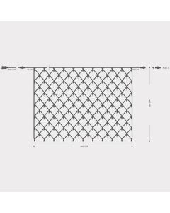 ΔΙΧΤΥ, 240 LED 3mm, 31V, ΕΠΕΚΤΑΣΗ ΕΩΣ 3, ΜΕ ΜΕΤΑΣΧΗΜΑΤΙΣΤΗ, ΠΡΟΕΚΤΑΣΗ ΠΑΡΟΧΗΣ 300cm, ΠΡΑΣΙΝΟ ΚΑΛΩΔΙΟ, ΛΕΥΚΟ LED, 200x150cm, ΙΡ44 600-11380