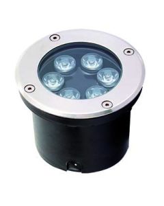 Φωτιστικό Χωνευτό Δαπέδου IP65/67 D120xH90mm Led 6w 3200K 600lm Viokef  Lotus 4186900