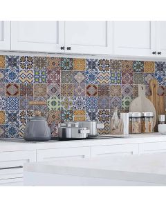 Azulejos XL πλάτη προστασίας τοίχων κουζίνας και μπάνιου 67602 Ango