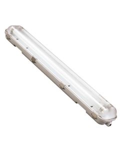 ΦΩΤΙΣΤΙΚΟ ΣΤΕΓΑΝΟ ΓΙΑ LED TUBE ME INOX CLIPS 2x1.50m 147-56065