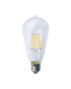 LED FILAMENT E27 ST64 6W 2700K 230V AC 610LM RA80 ACA EDIS6WW