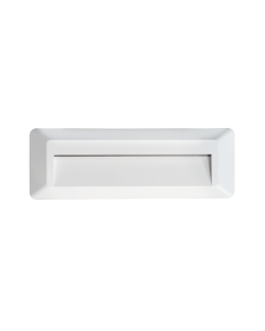 LED WALL RECTANGLE LUMINAIRE WHITE 230V AC IP65 2W 3000K 100LM RA80 ACA SLIM32NW