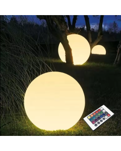 ΗΛΙΑΚΗ/ΕΠΑΝΑΦΟΡΤΙΖΟΜΕΝΗ RGBW LED ΜΠΑΛΑ D40cm IP54 LiFePO4 1800mAh  ACA SOLB40RGBW