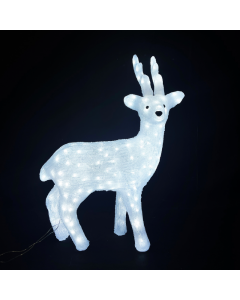 ACRYLIC STANDING REINDEER 150 LED ΛΕΥΚΑ IP44 57,5*32*74,5cm  30cm ΚΑΛ. ACA X08150224